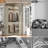 34" W Corner Closet System with Hanging Rods-2033599912