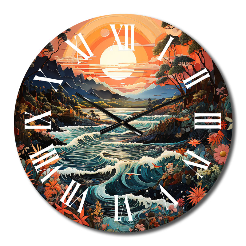 Cyrell - Horloge murale nautique et de plage, Moyenne
