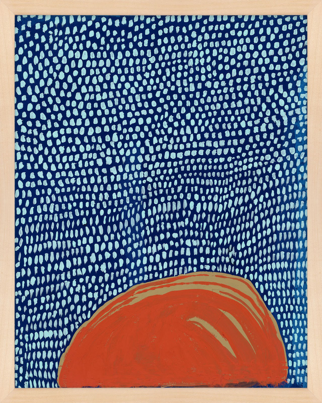 Bassel "Starscape 5" Print by Andrea Stokes, Maple Wood Framed, 25" H x 20" W