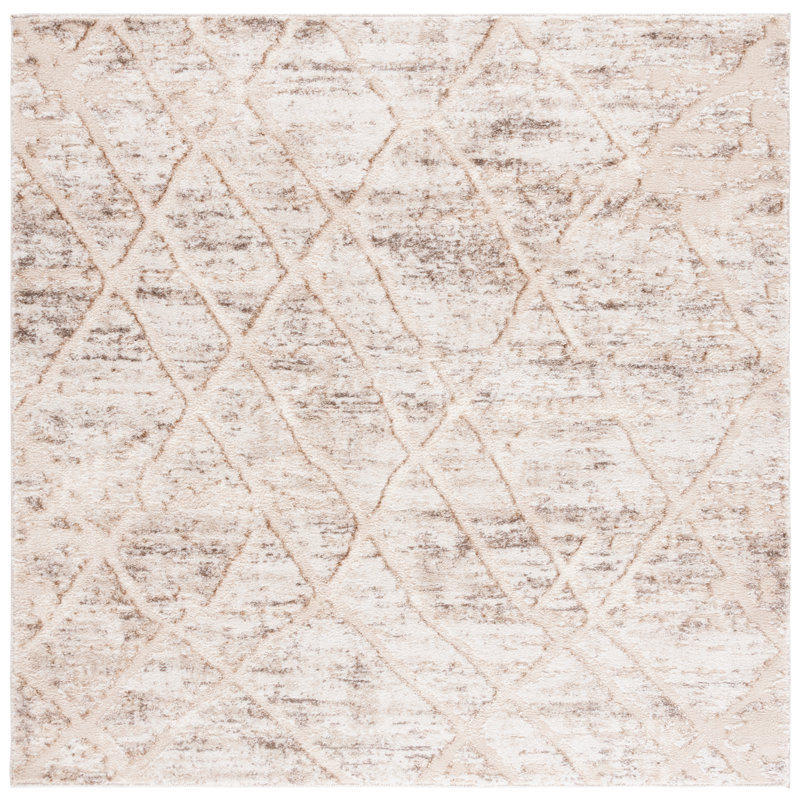 Tapis à poils longs Ravine, Carré 6 pi 7 po