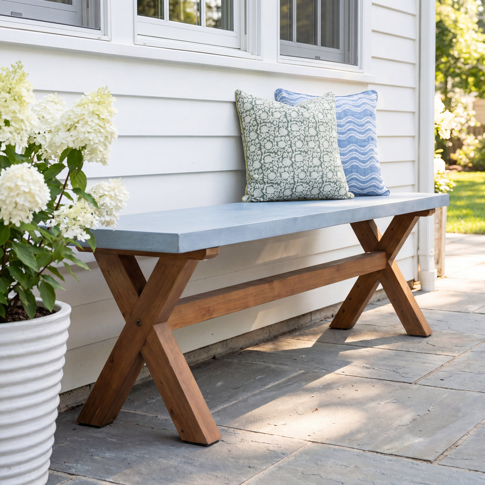 Fleur 74" Eucalyptus Picnic Bench
