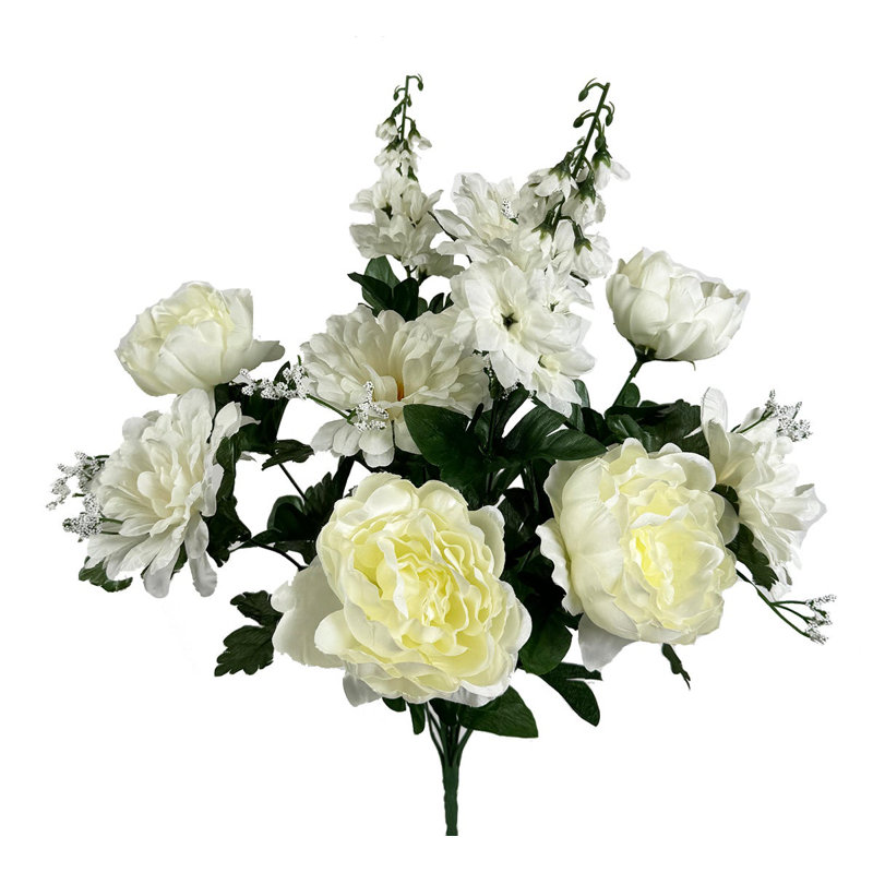 Bouquet de fleurs, Crème, blanc