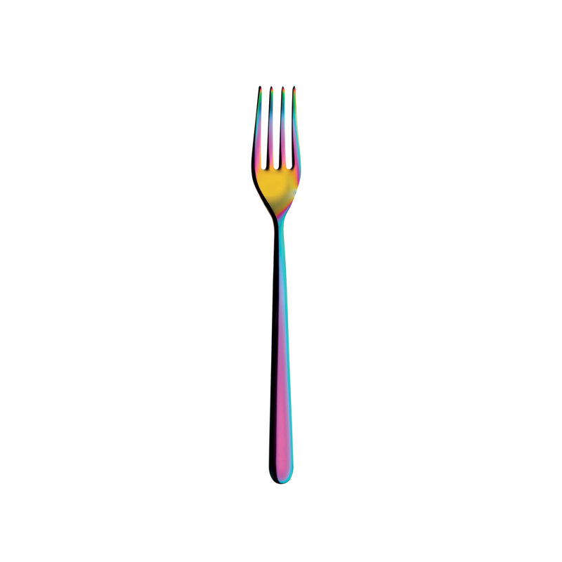 Linea Table Fork - 48 Pieces, Rainbow