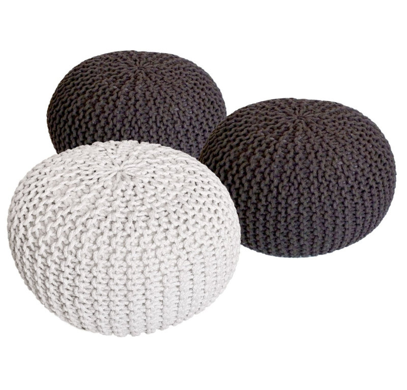 Iyana 55cm Wide Pouf Ottoman
