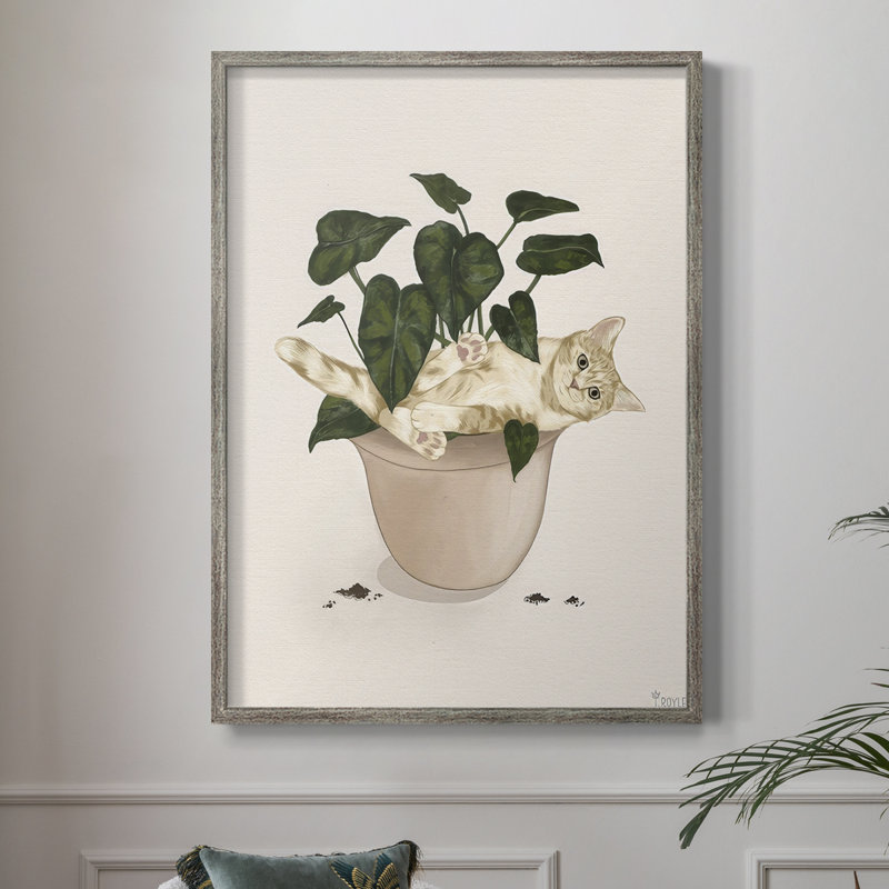 «Happy Gardening I», reproduction encadrée - bois massif, H 30 po x l 24 po
