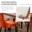Ensemble de 4 chaises de salle à manger rembourrées en velours, orange-2134824454-2134824462