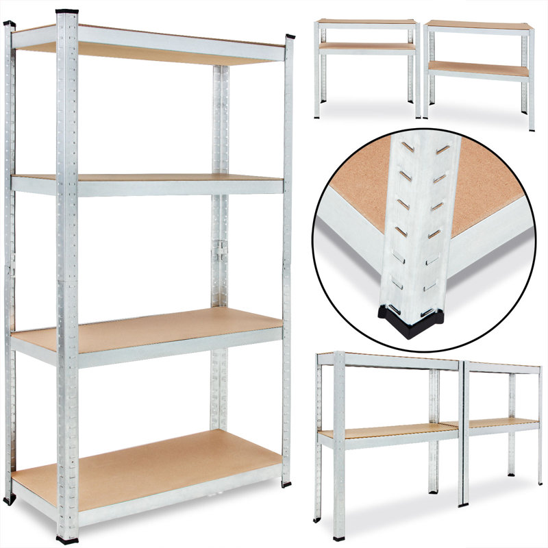 Metal Shelving Unit, 160cm H x 90cm W x 40cm D