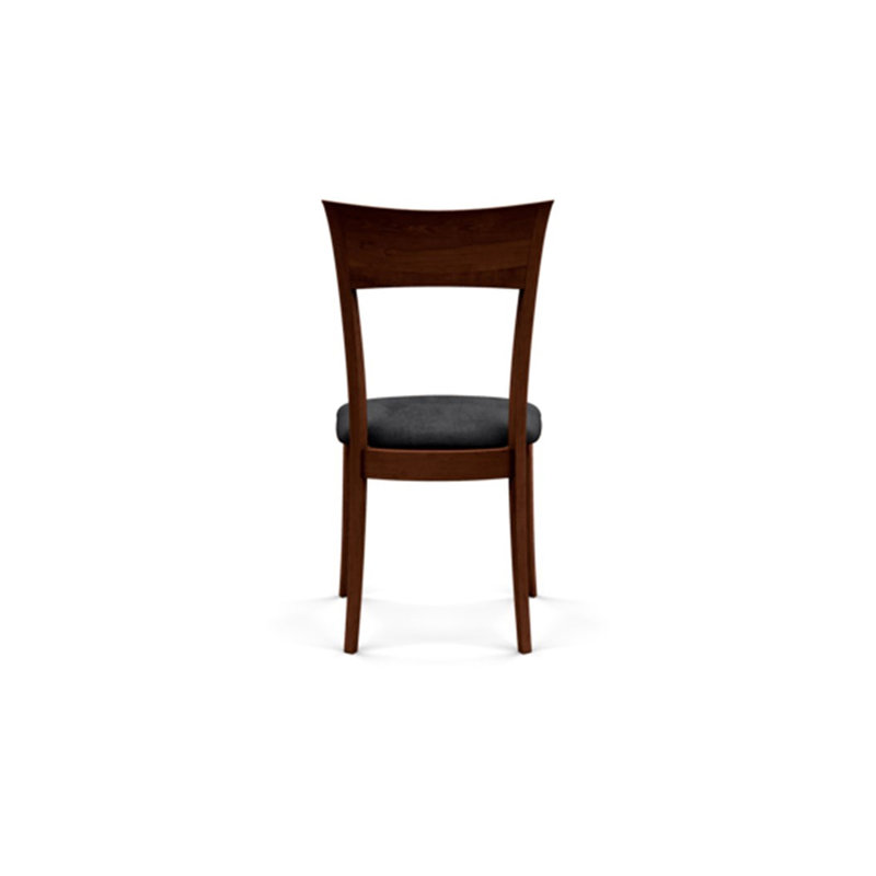 Ingrid Upholstered Dining Chair, Cognac Cherry, Onyx Microsuede