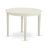 5 Piece Dinette Set for 4 Includes a Round Kitchen Table and 4 Linen Fabric Upholstered Dining Chairs, 42x42 Inch, Linen White-1241857133-1241857134