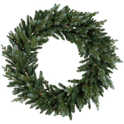 Faux Lighted Spruce 48'' Wreath