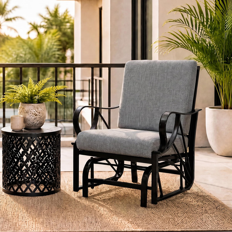 Outdoor Lounge Chair, Gray, Grey