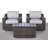 Dayse Wicker Fully Assembled 2 - Person Seating Group with Cushions-661435323