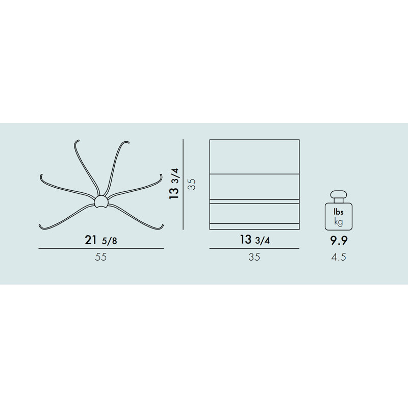 Front Page Magazine Rack, Transparent Crystal