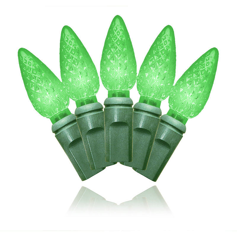 35 guirlandes de lumières, Vert / vert