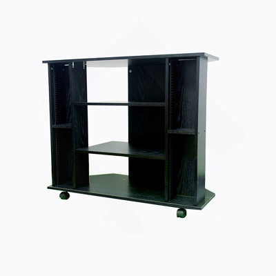 Meuble télé en bois 35 po x 30 po, support stable de finition, conception multifonctionnelle
