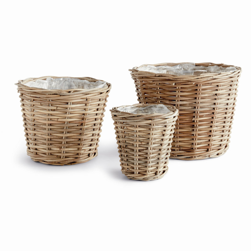 Normandy Rattan Planter Set