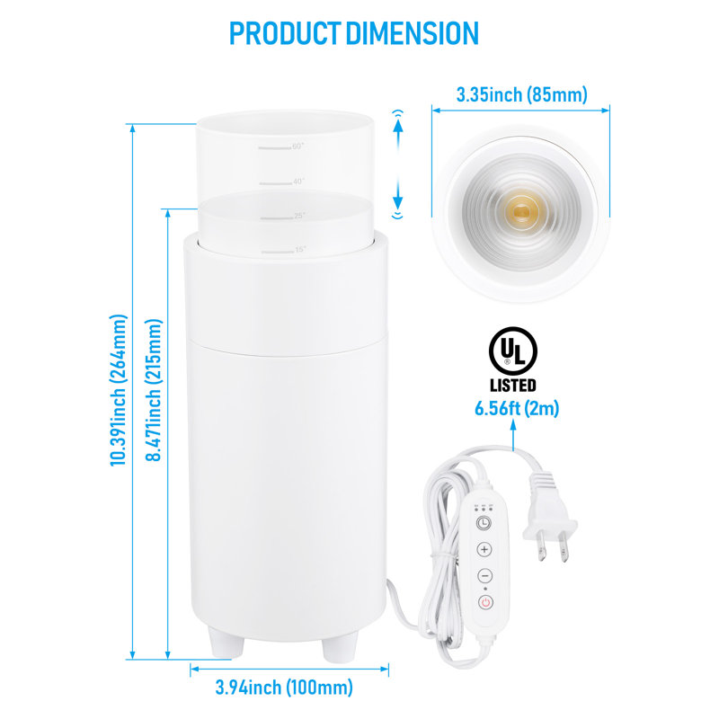 5CCT Indoor Spotlight, Uplighting Indoor Floor Can Light for Plant Picture, Zoomable Floor Spot Lights with Auto ON/Off Switch