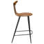 Upholstered Counter Stool with Metal Frame-51914646