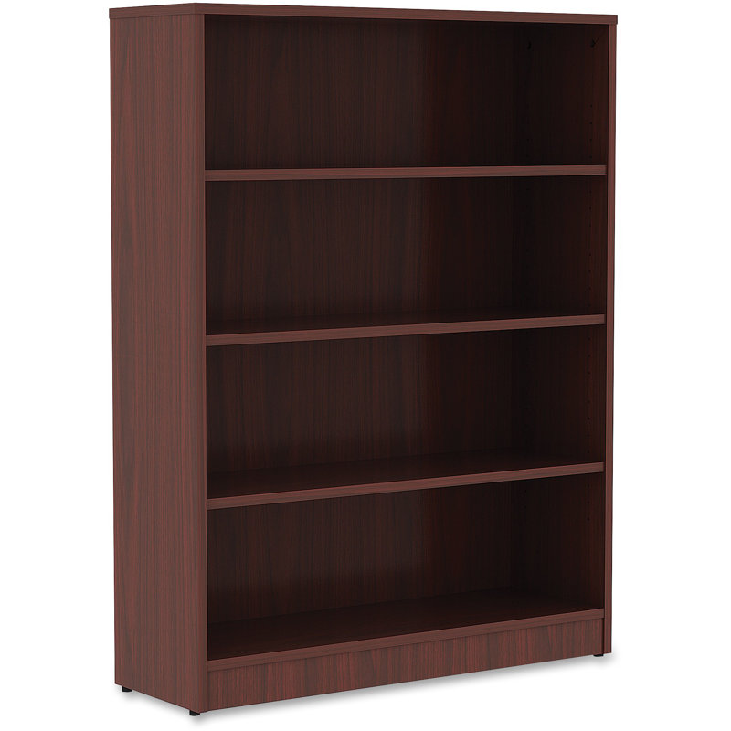 Bibliothèque standard Orlanda, Acajou, (4 tablettes) H 48 po x l 36 po x P 12 po
