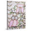 "2 Pink Owls" by Reesa Qualia Print on Wrapped Canvas-20054313