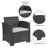 Alderman Faux Rattan Chair with All-Weather Cushion-1384750198