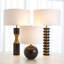 Lampe empilable en marbre - noir