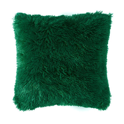 Housse de coussin en fausse fourrure