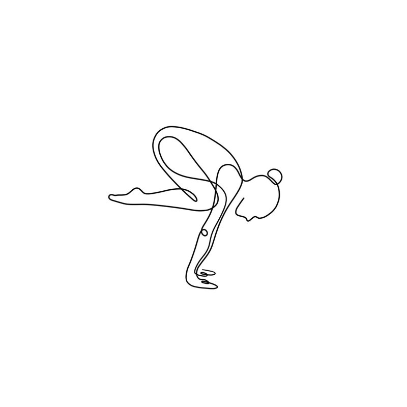 Yoga Crane Square by Dane Khy - Wrapped Canvas Gallery-Wrapped Canvas Giclée, 93.98cm H x 93.98cm W