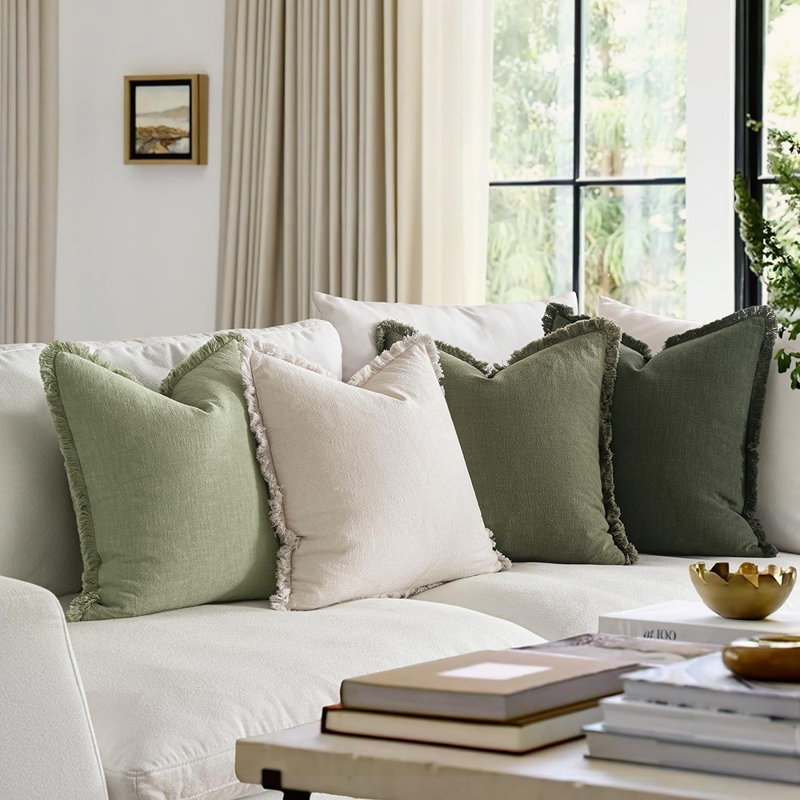 Cotton and Linen Pillow Cover
