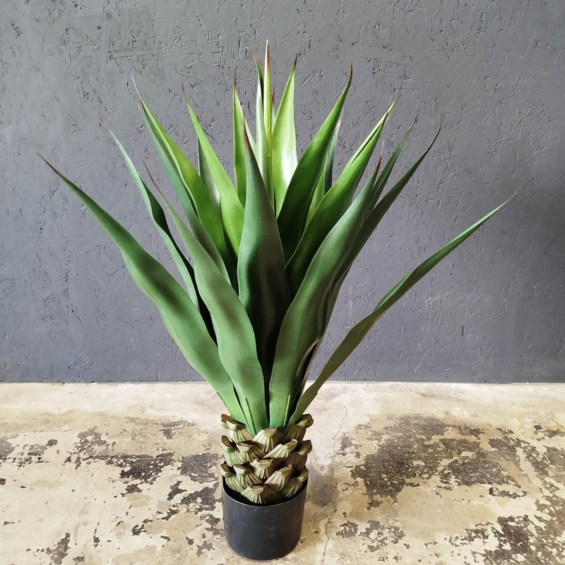 36 po Agave vert artificiel en pot 36 po