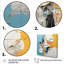 «Blue and Yellow Paint Elegance III», reproduction d'art murale abstraite-870207519-870207506
