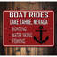 Panneau en aluminium «Boat Rides Lake»-58619521