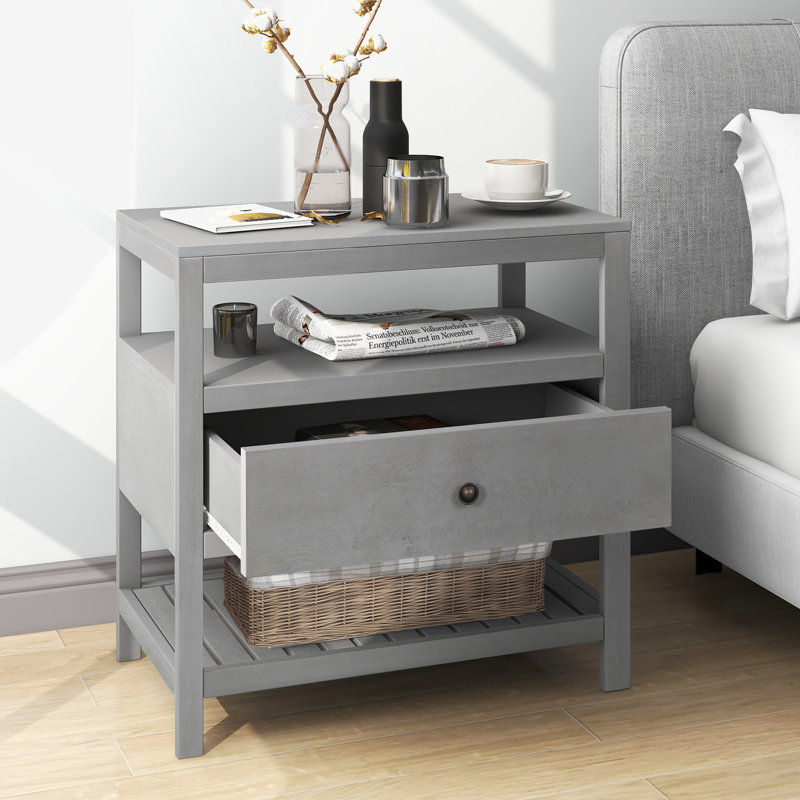 Gerber 26'' W Nightstand, Gray