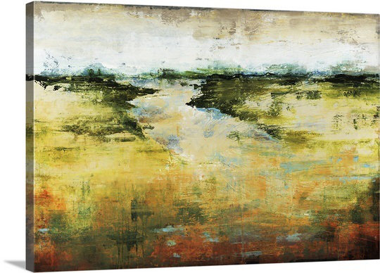 'simple Simple Par Sydney Edmunds Impression De Peinture, 16" H x 24" L x 1,5" D, Toile