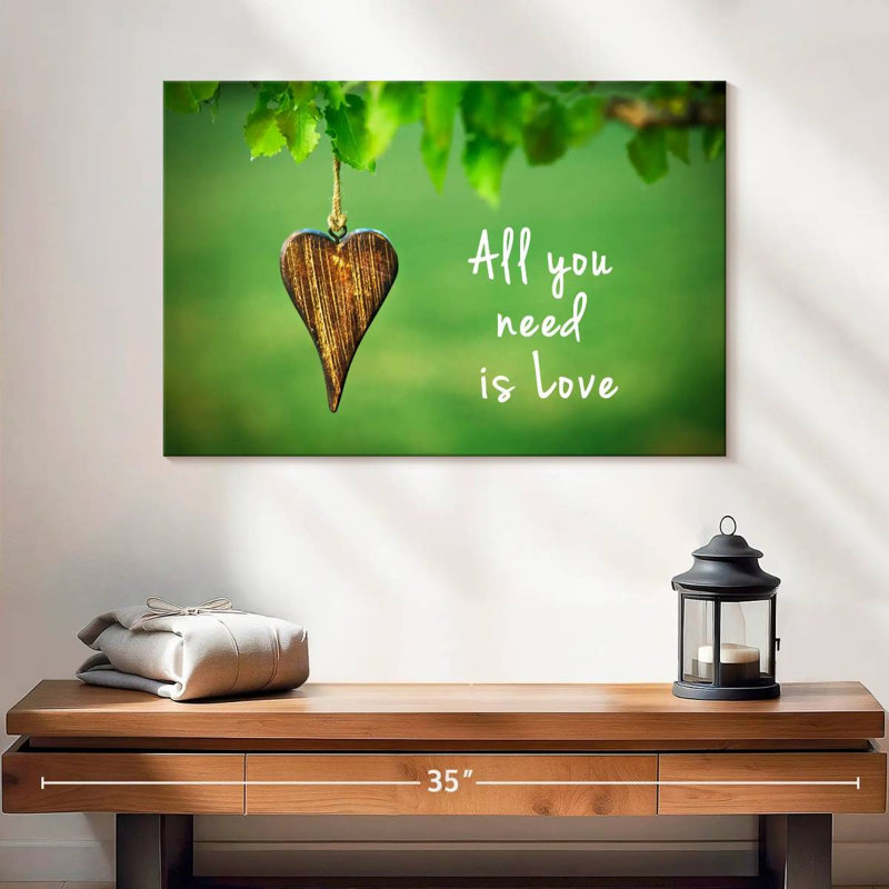 Tergel Nature All You Need Is Love, H 16 po x l 24 po