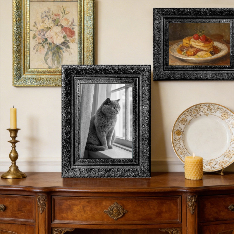 Cadre photo 5 pièces x 7 po pour animaux de compagnie 1PC, Black, 1, 5" W x 7" H