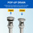 Bathroom Faucet 1 Hole Bathroom Sink Faucet Waterfall Vanity Faucet Single Handle Bathroom Sink Modern-125529145