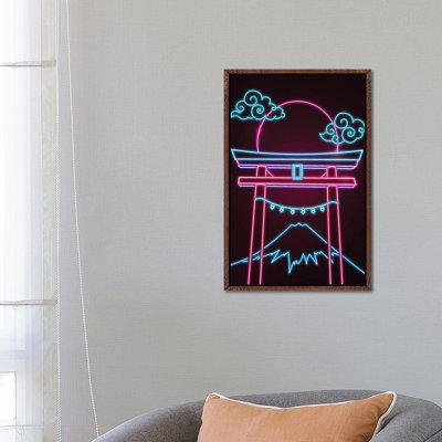Neon Torii by Donnie Art - Gallery-Wrapped Canvas Giclée on Canvas