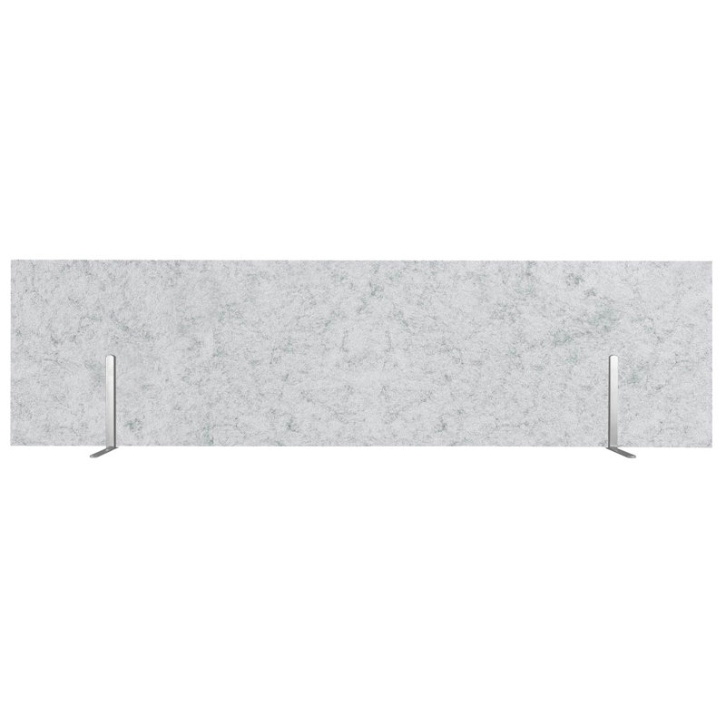 Panneaux d'intimité de bureau SoundSorb, H 12 po x l 24 po x P 2 po, Gris marbre