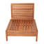 Chaise de patio avec coussins Baghavann