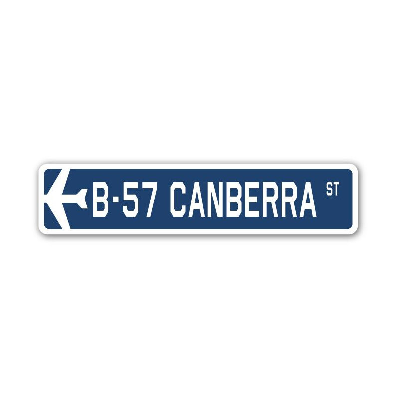 Plaque de rue Arlean B-57 Canberra Air Force, H 8 po x l 36 po x P 1 po