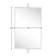 Corrente Pivot-N-View Squared Cornered Rectangle Mirror for Window Bathroom Vanity