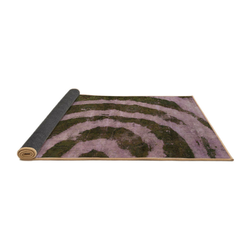 Slabtown Abstract Indoor Rug, Round 7'