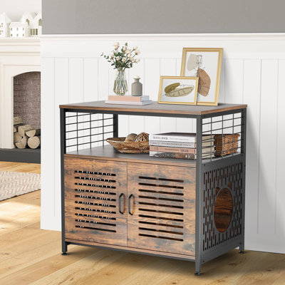Clemmy Wood Litter Box Enclosure