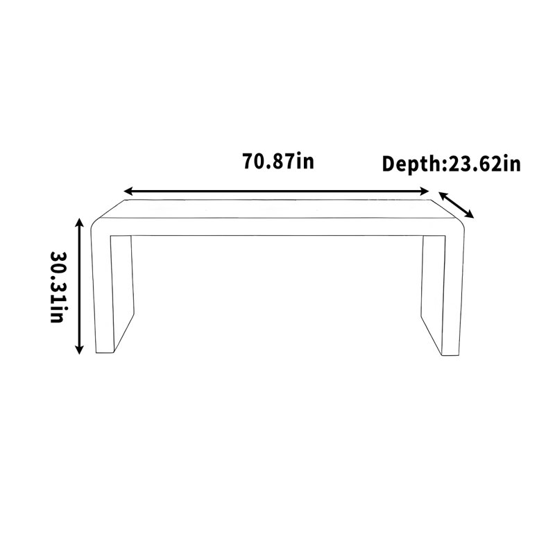 Wanza, 30.31" H x 70.87" W x 23.62" D