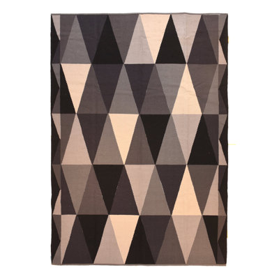 Wool Geometric Indoor Rug