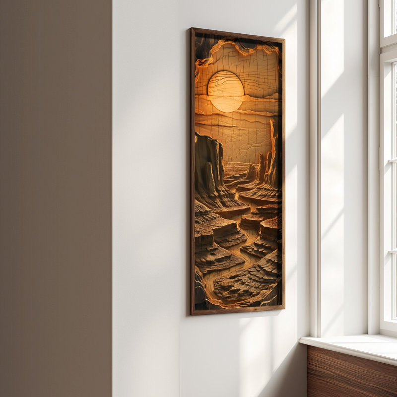 Elegant Decorative Framed MDF Painting, 15.8 x 47.2 inches | 100% UV Printed on 3 mm MDF with Durable 100% Pine Wood Frame (Thickness: 0.14 inches) | Perfect Wall Art for Living Room, Bedroom & Office Décor
