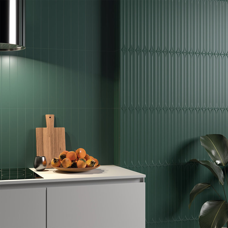 Carreau de céramique Pop 2X16 , Vert laurier