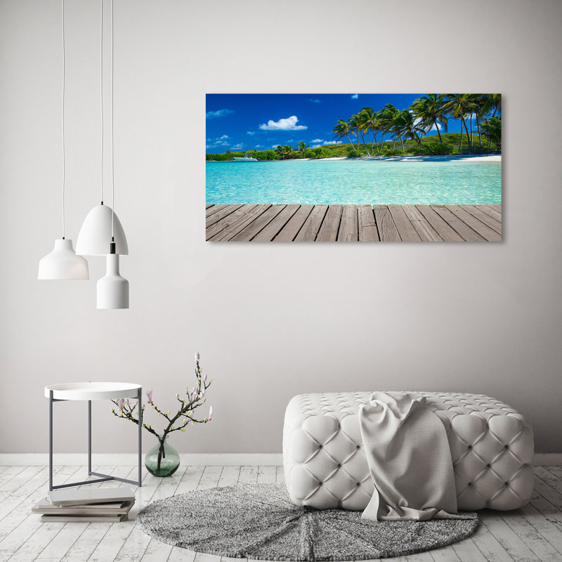 Tropical Beach - Wrapped Canvas Print