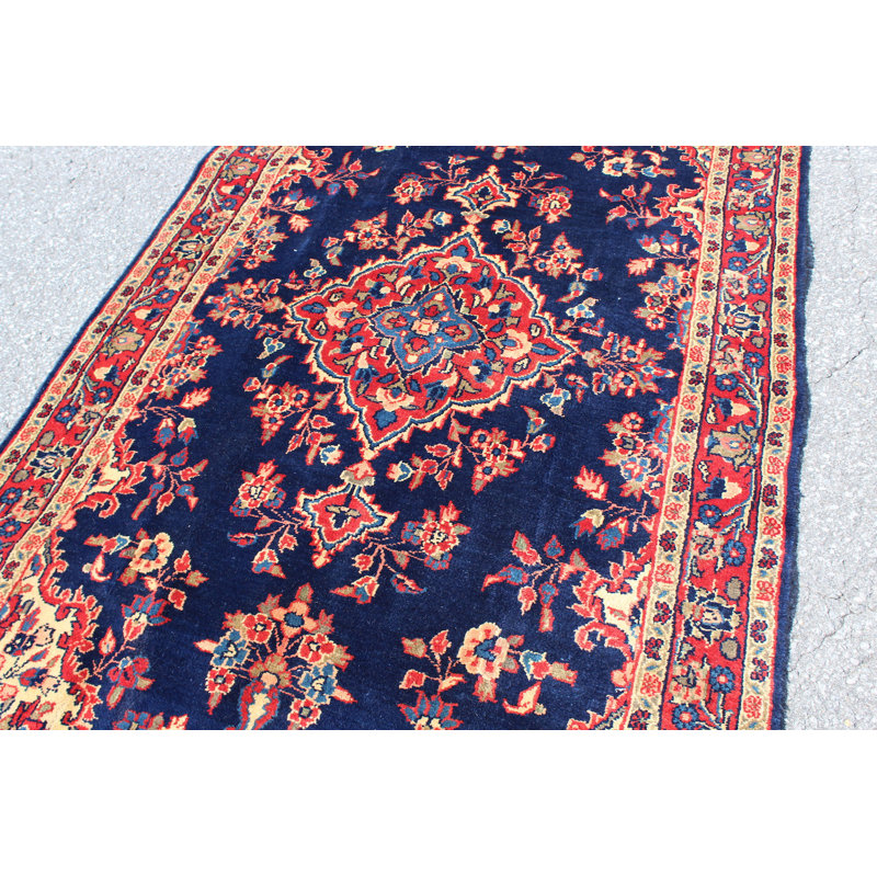 Tapis oriental bleu 4 x 7